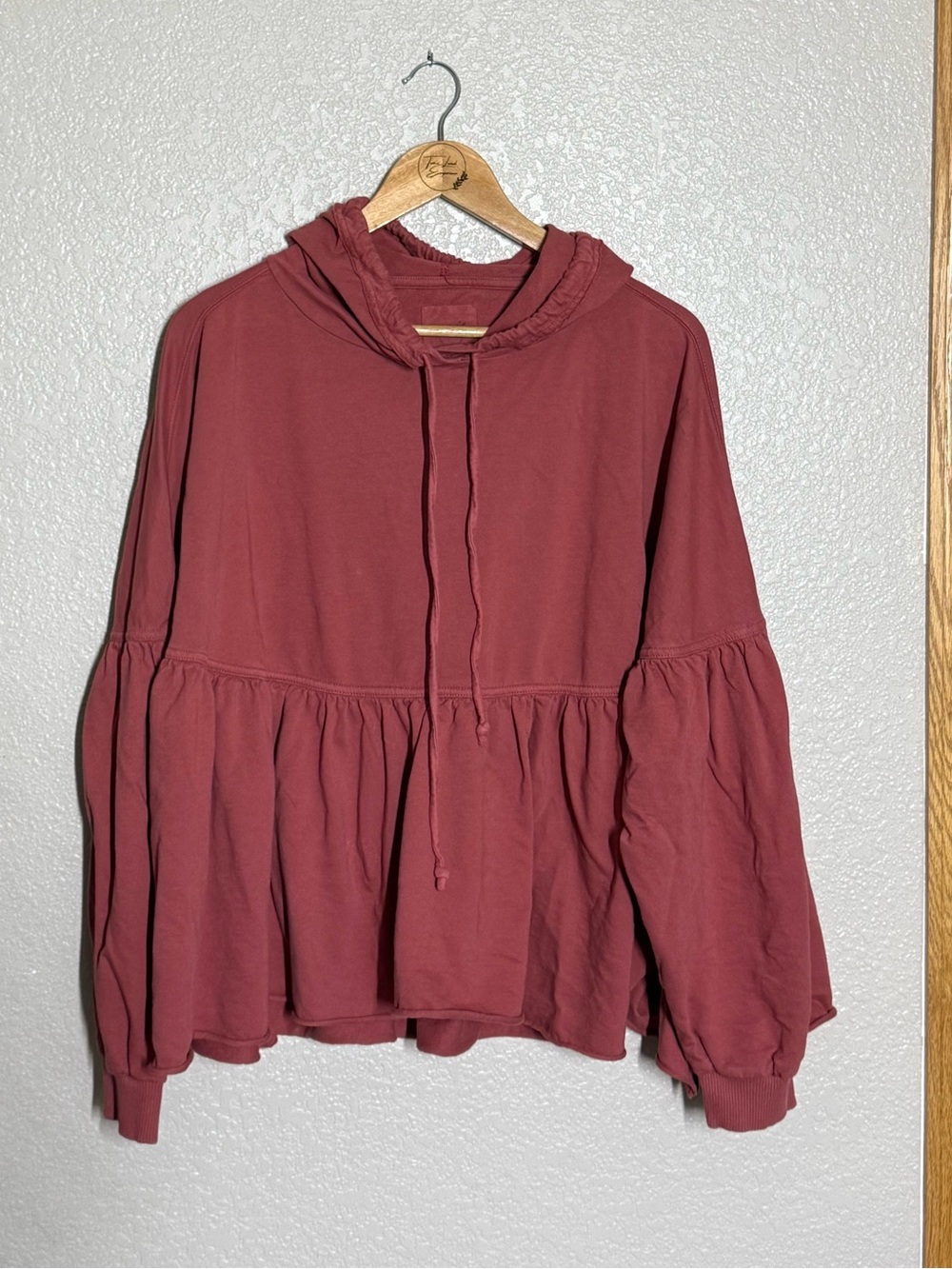 Aerie oversized peplum hoodie